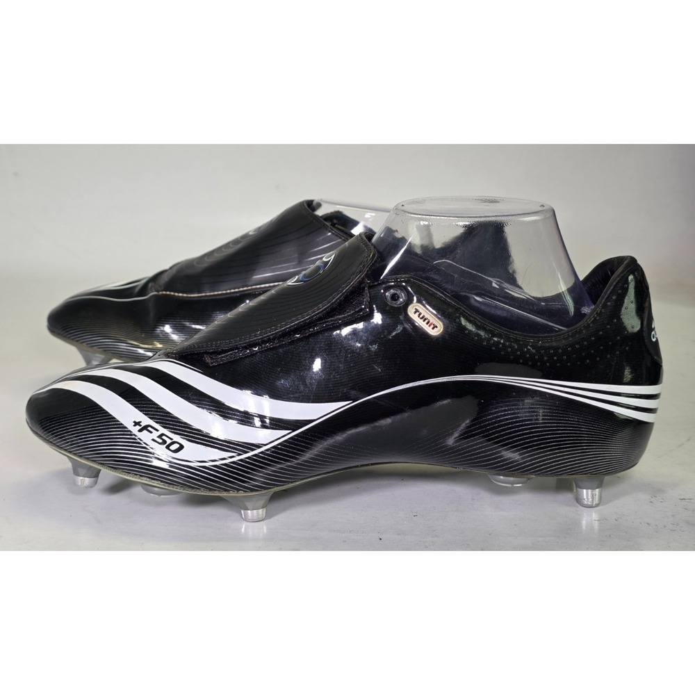 Adidas F50 Tunit FG Men's Cleats Size 12 UK 11.5 Black Football Soccer Shoes Vtg
